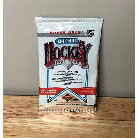 Upper Deck 1991-92 NHL Hockey Card Packs 3 card packs for $35 - Picture 1 of 2